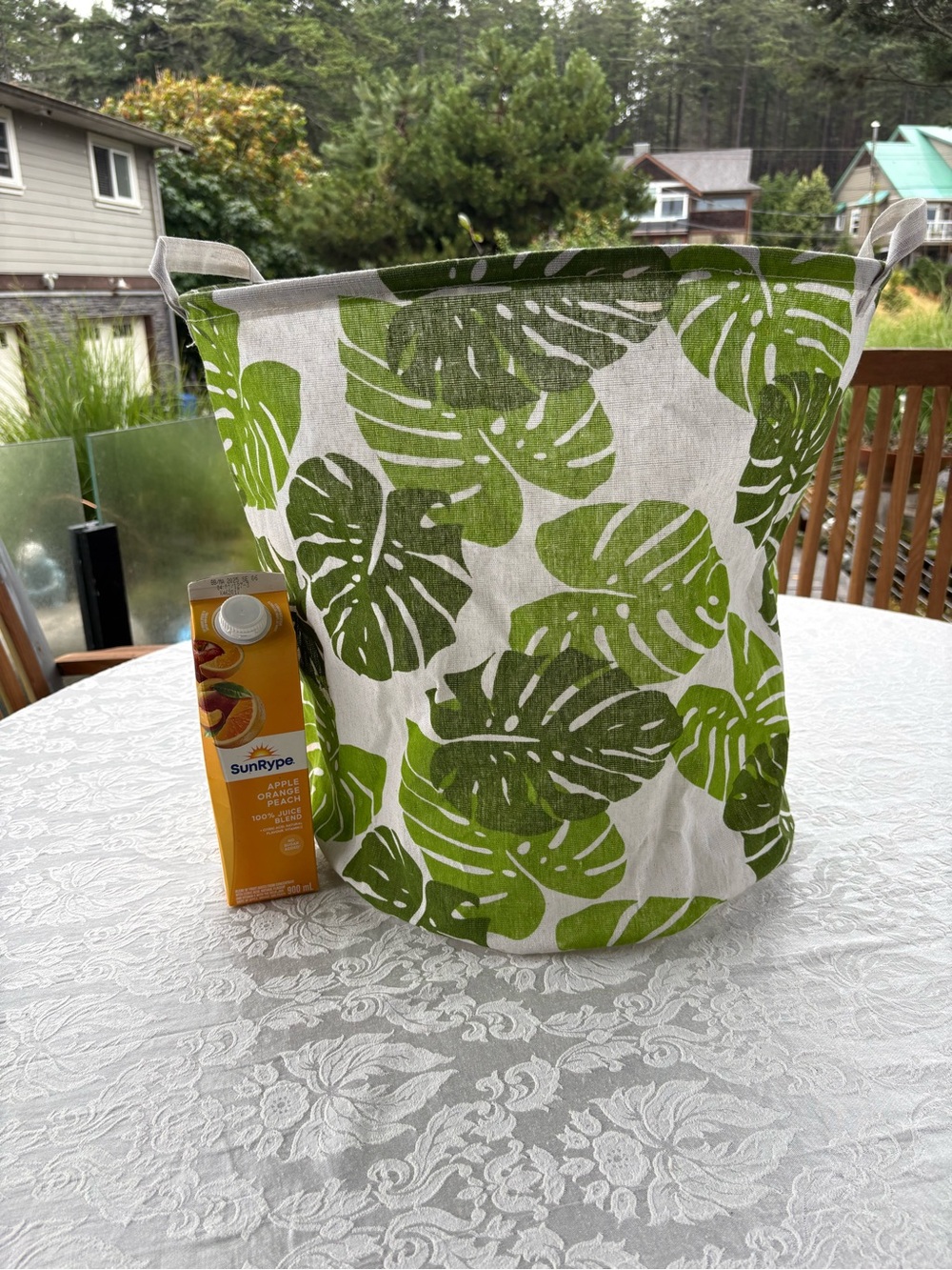 Waterproof canvas storage bag/hamper